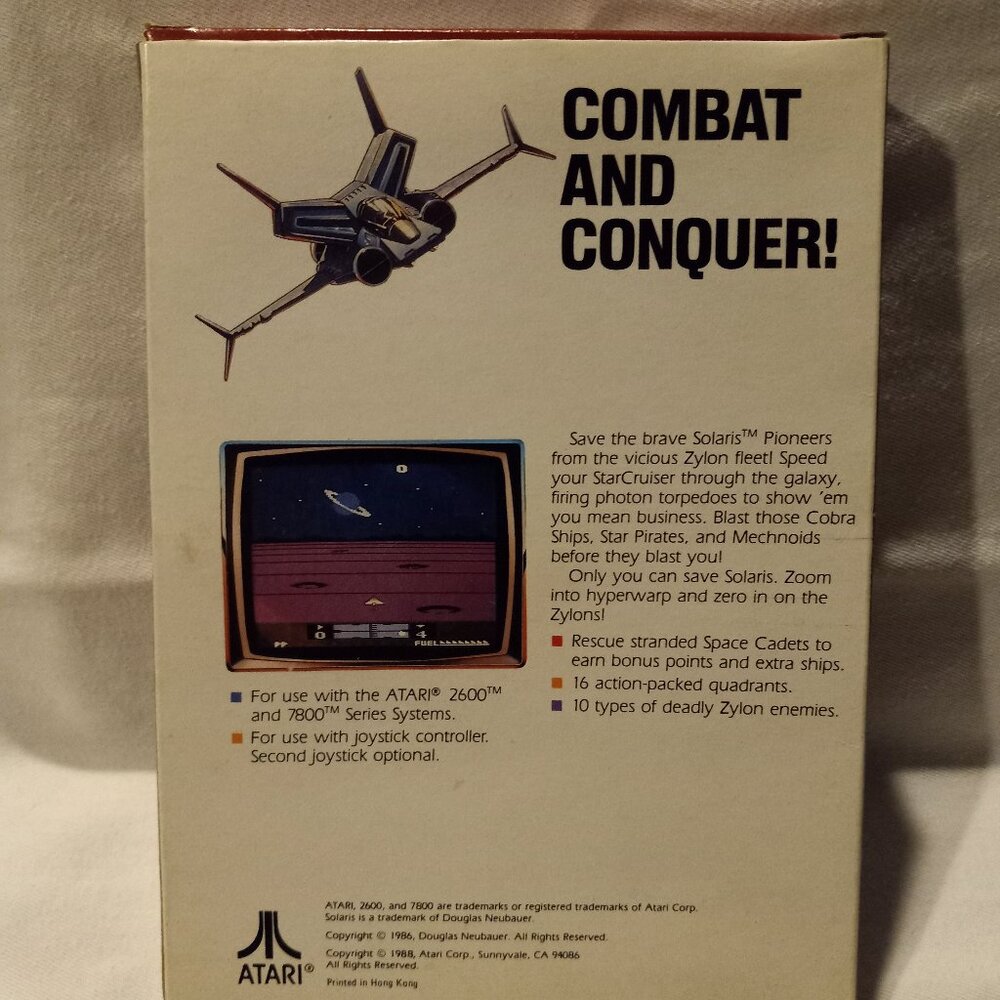 SOLARIS CIB - ATARI 2600 Red Label UN-Tested - Picture 2 of 7